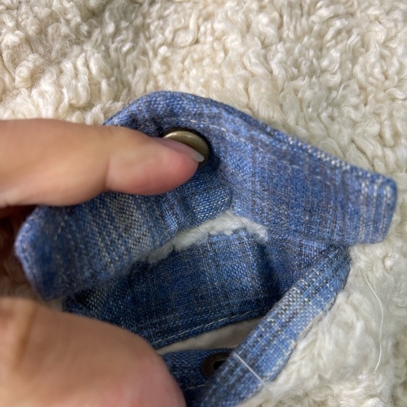 Pendleton Ladies' Softshell Fuzzy Full Zip Sherpa Jacket Beige Wool Plaid Sz S - Picture 6 of 11